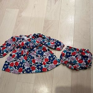 Tea Collection Petal Play Dress & Diaper Cover, 6-9 months